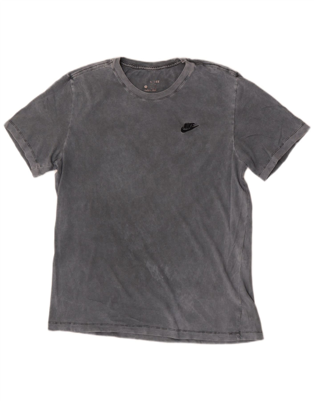 Nike Herren T-Shirt Top Large Grau Tie Dye Baumwolle