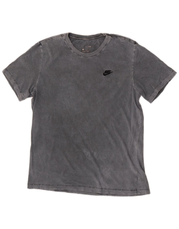 Nike Herren T-Shirt Top Large Grau Tie Dye Baumwolle