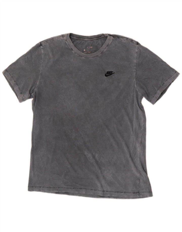 Nike Herren T-Shirt Top Large Grau Tie Dye Baumwolle