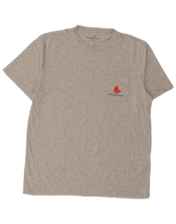 Vineyard Vines Herren-T-Shirt mit Grafik, mittelgraue Baumwolle