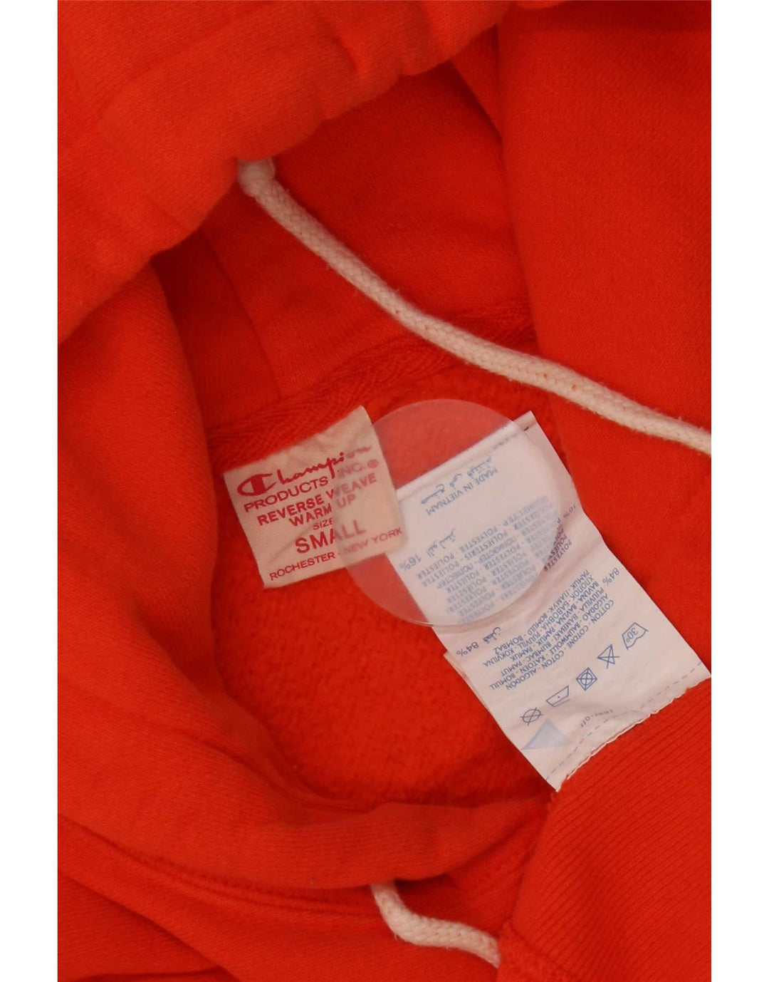 Champion Herren Kapuzenpullover, Größe S, Orange, Baumwolle