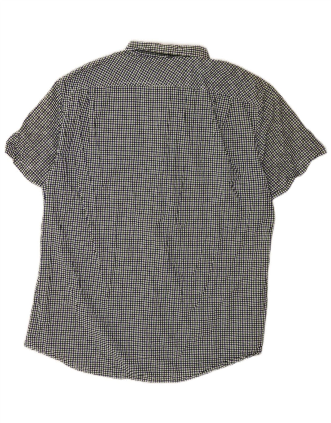 Benetton Herren Kurzarmhemd Medium Mehrfarbig Gingham