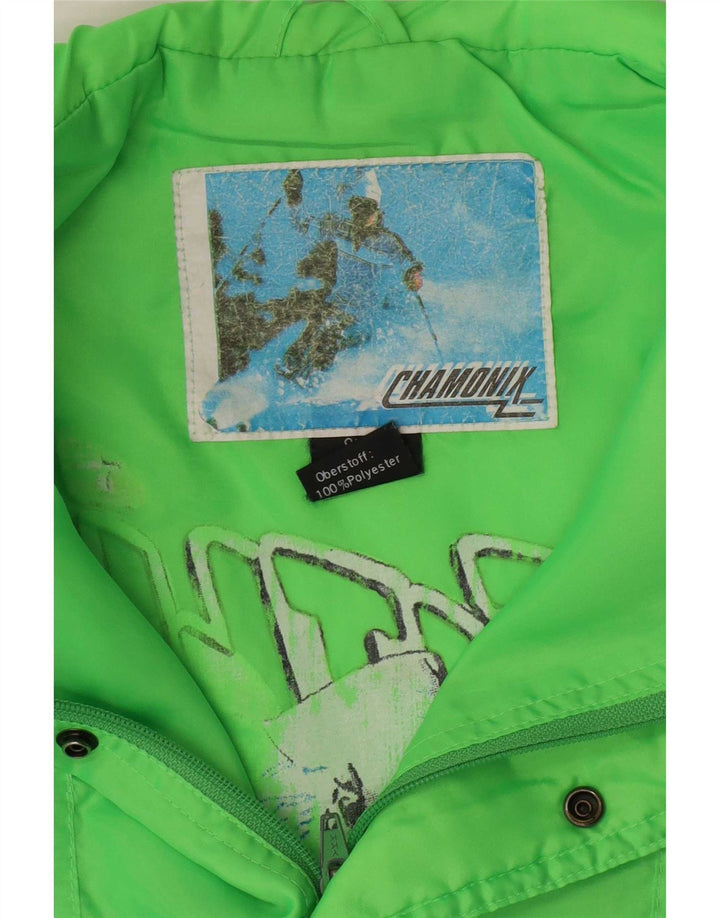 Chamonix Herren Grafik-Pullover-Skijacke, mittelgrün, Polyester, Sport