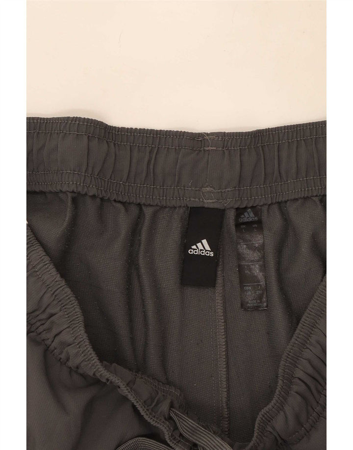 Adidas Herren-Sportshorts, großes graues Polyester