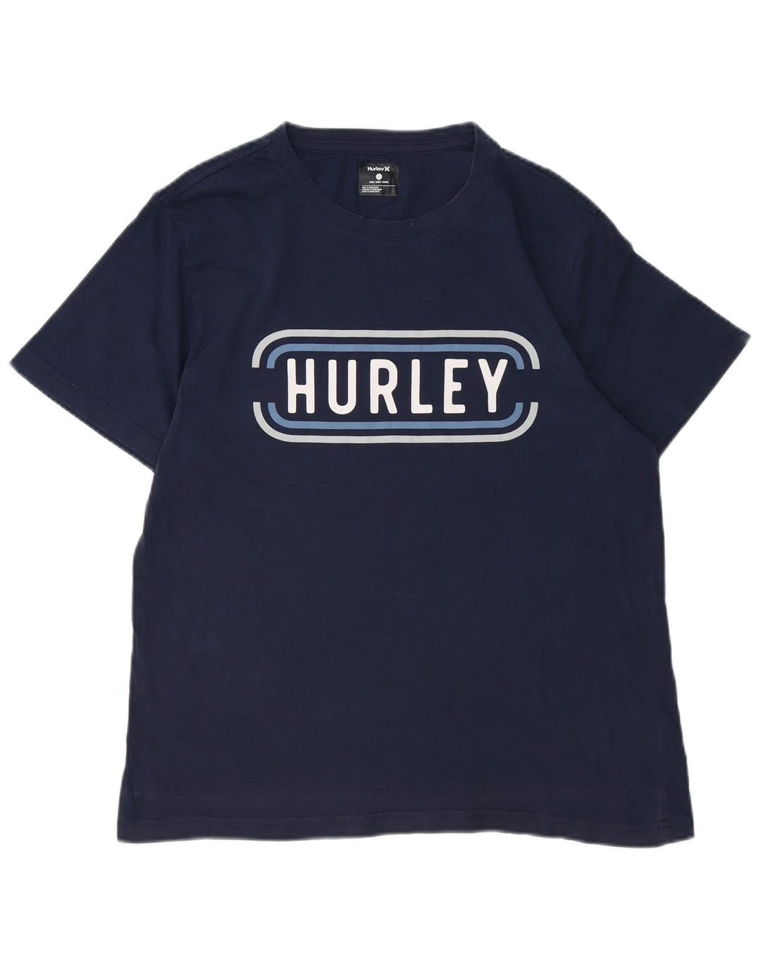 Hurley Herren-T-Shirt mit Grafik, groß, marineblau, Baumwolle