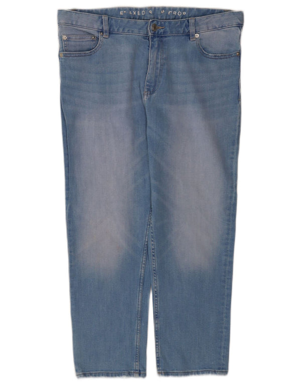 Marks & Spencer Damen-Jeans mit lockerer Passform, verkürzte Passform, UK 12, M, W32, L23, Blau