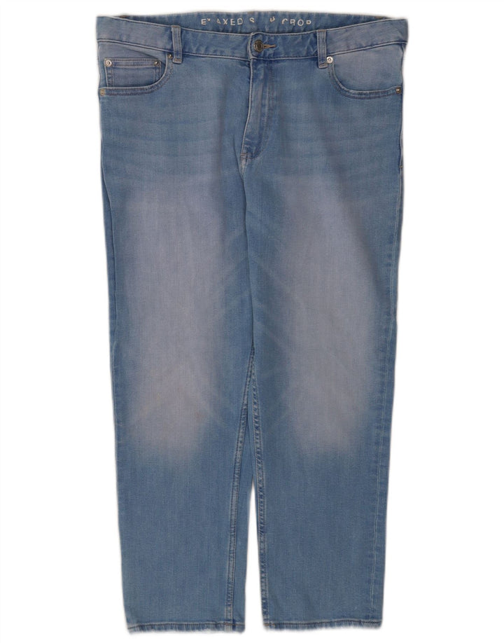 Marks & Spencer Damen-Jeans mit lockerer Passform, verkürzte Passform, UK 12, M, W32, L23, Blau