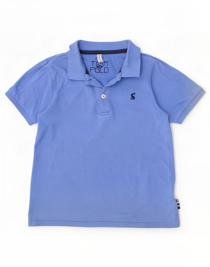 Joules Jungen-Poloshirt, 7–8 Jahre, blaue Baumwolle