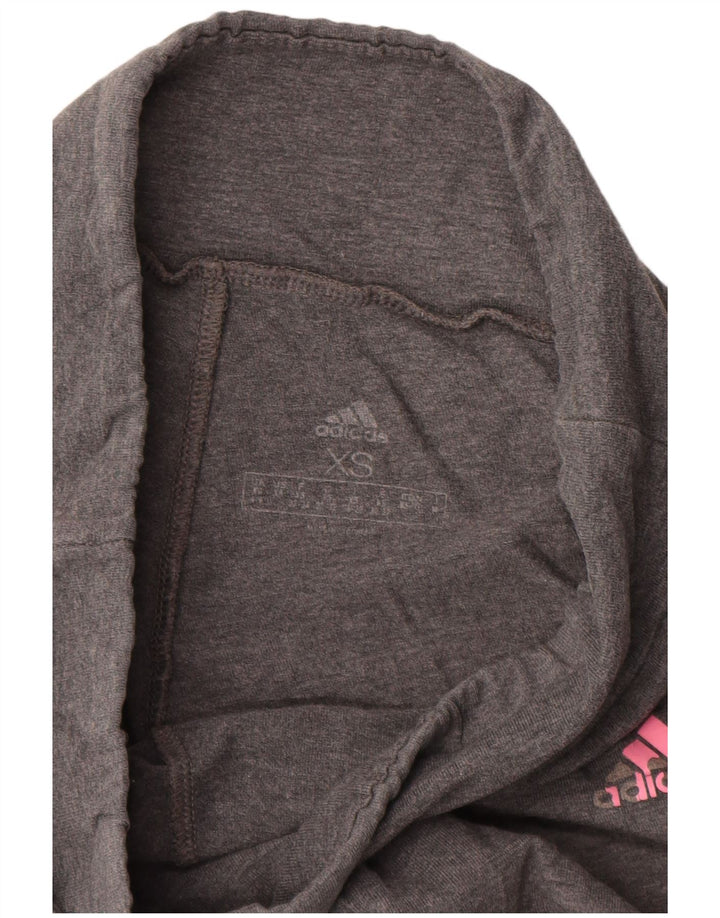 ADIDAS Damen Graphic Leggings UK 4/6 XS Grau