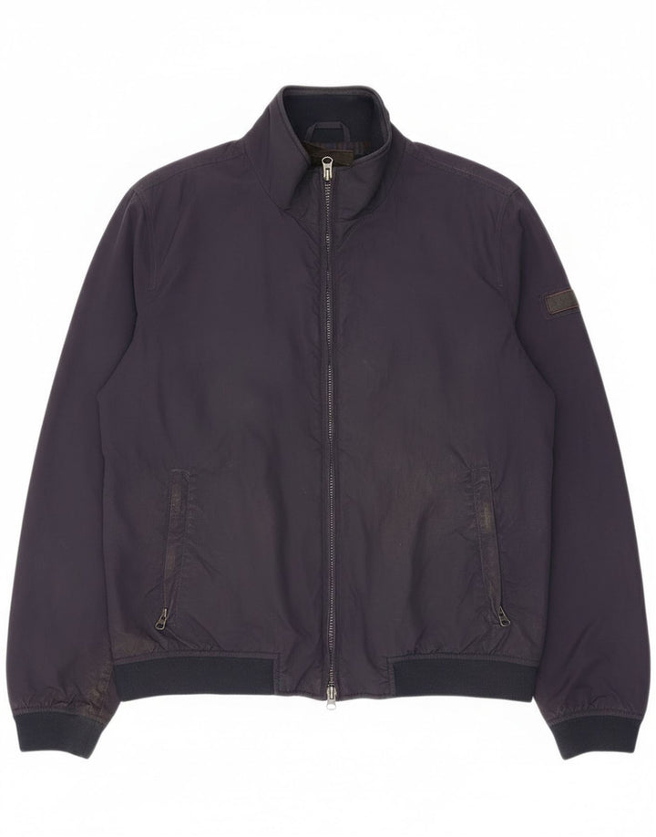 Woolrich Herren Bomberjacke UK 40 Large Marineblau Polyamid