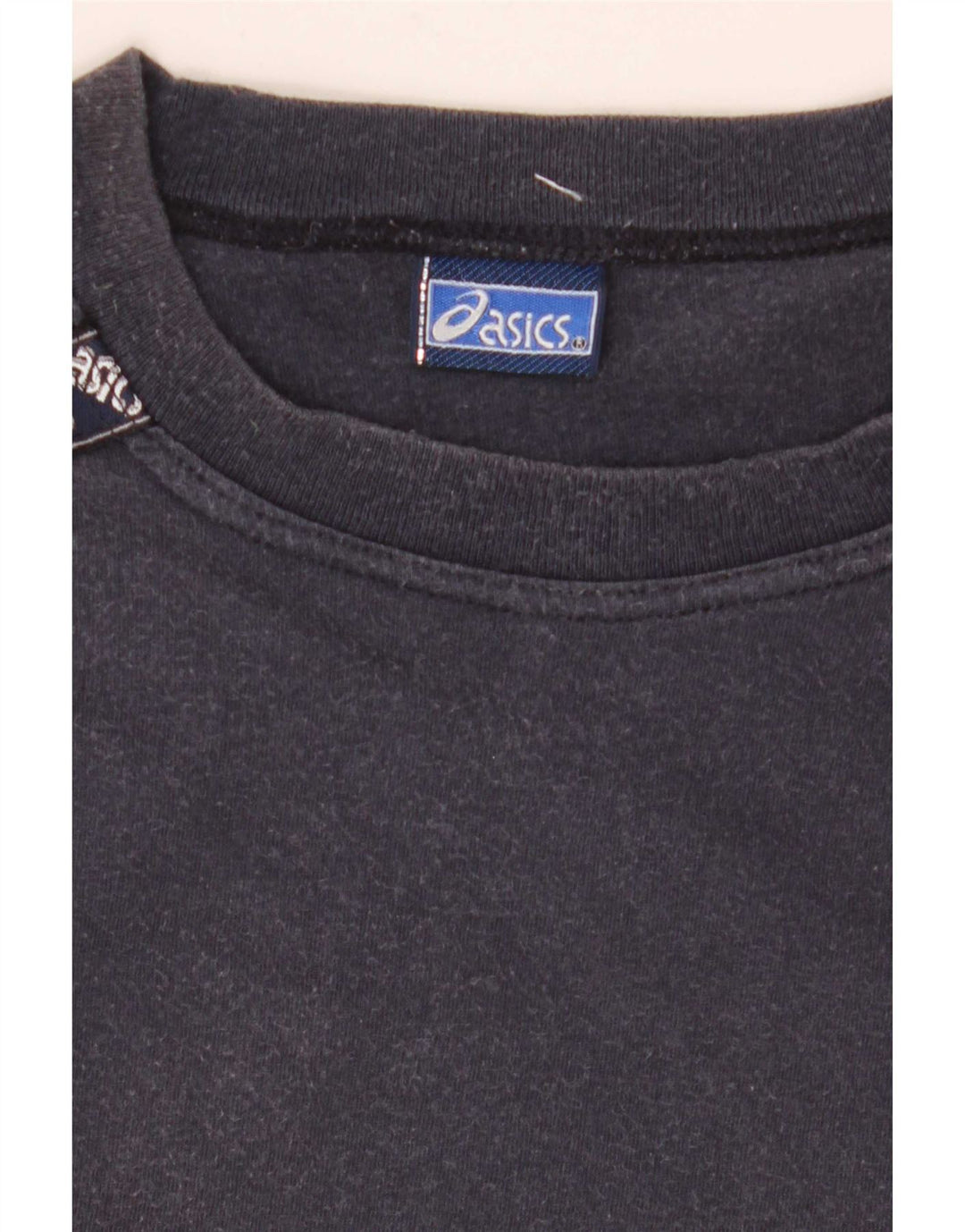 Asics Herren Grafik-T-Shirt-Oberteil aus Baumwolle in mittlerem Marineblau