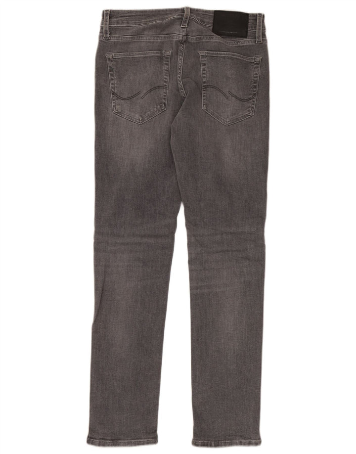 JACK & JONES Herren Slim Jeans W28 L30 Graue Baumwolle