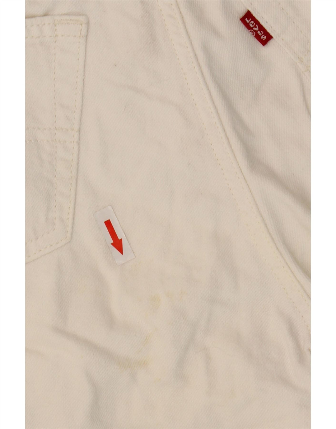 Levi's Damen Jeansshorts W27 Small Weiß