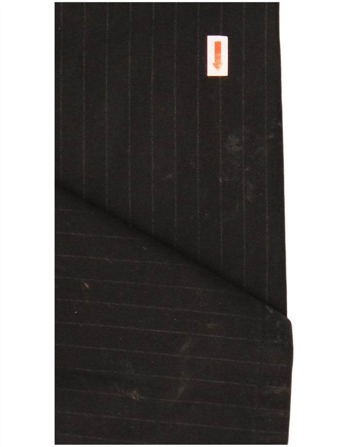 TOMMY HILFIGER Damen gerade Anzughose W32 L32 schwarz gestreift Baumwolle