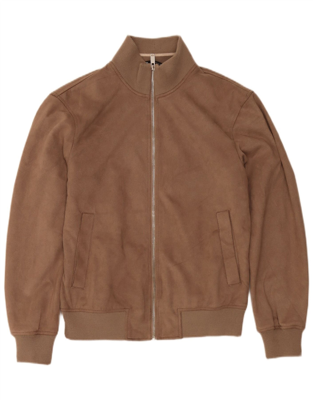 Zara Herren Bomberjacke UK 38 Mittelbraun
