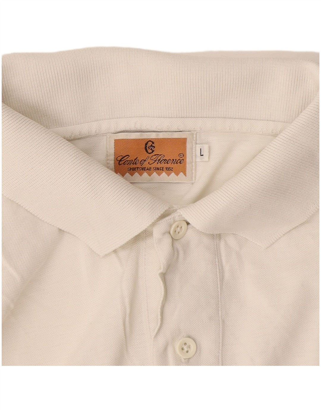 Conte of Florence Herren-Poloshirt, Größe L, Weiß