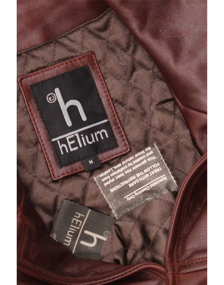 Helium Herren Lederjacke UK 38 Mittelbraun