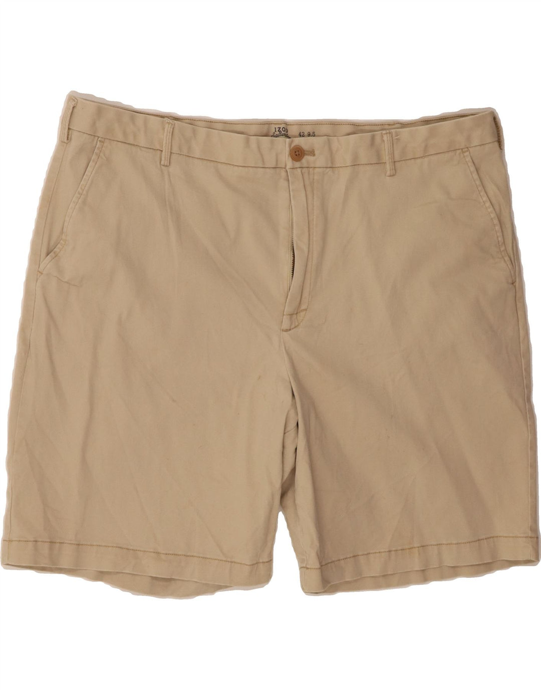 IZOD Mens Chino Shorts W42 2XL Beige Cotton Vintage Izod and Second-Hand Izod from Messina Hembry 