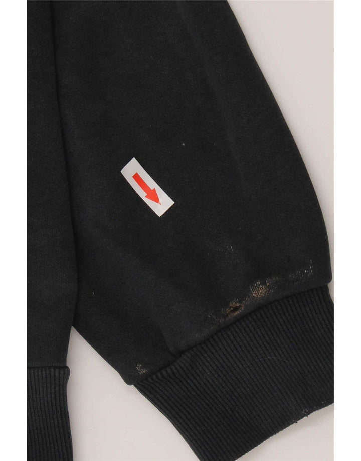 Puma Herren Grafik-Sweatshirt-Pullover aus mittelschwarzer Baumwolle