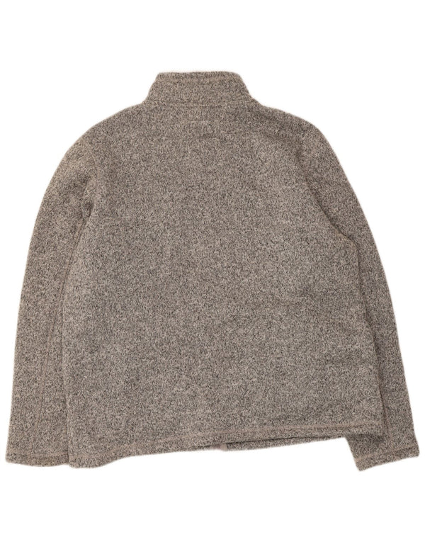 Marks & Spencer Damen-Fleece-Trainingsanzugoberteil, Jacke, Gr. 20, 2XL, Grau meliert