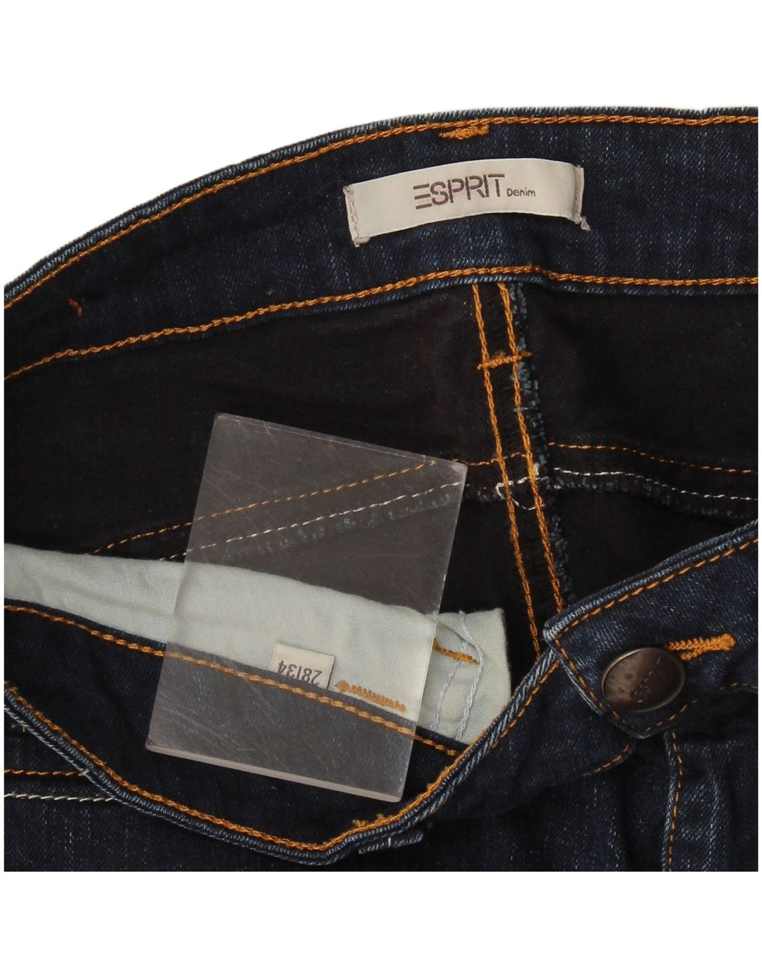 Esprit Damen Skinny Jeans W28 L34 Marineblau