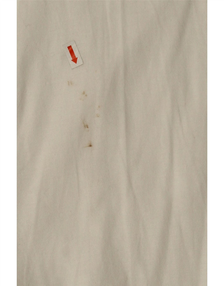 TOMMY HILFIGER Mens Slim Fit Shirt Large White Cotton Vintage Tommy Hilfiger and Second-Hand Tommy Hilfiger from Messina Hembry 