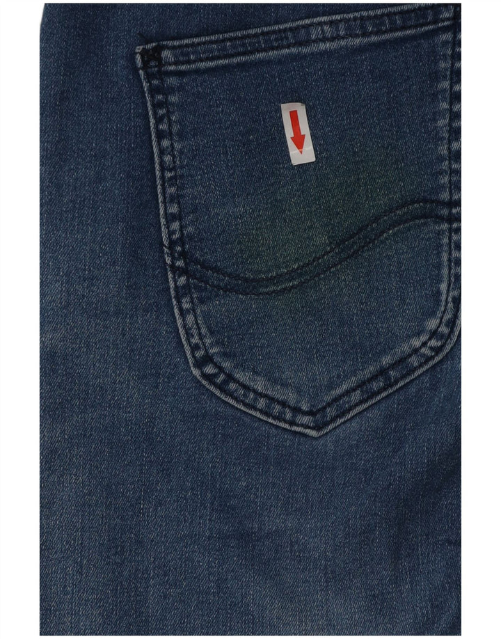 Lee Damen Malone Skinny Jeans W34 L32 Blaue Baumwolle