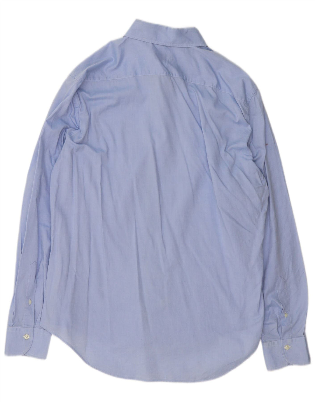 Fay Herrenhemd Größe 44 17 1/2 XL Blaue Baumwolle