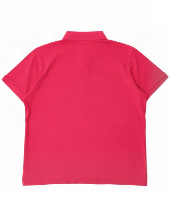 Pierre Cardin Mens Polo Shirt 2XL Pink Cotton