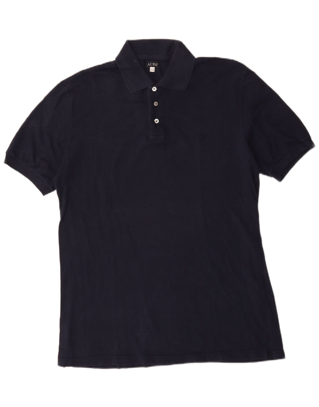 Armani Jeans Herren-Poloshirt, große marineblaue Baumwolle