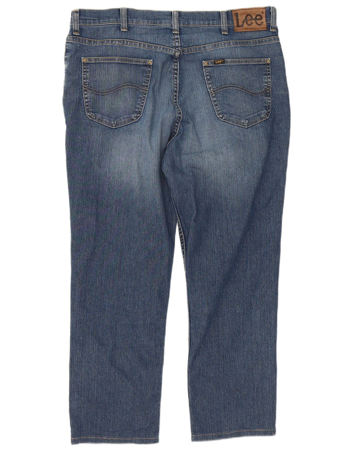 LEE Mens Straight Jeans W38 L26 Blue