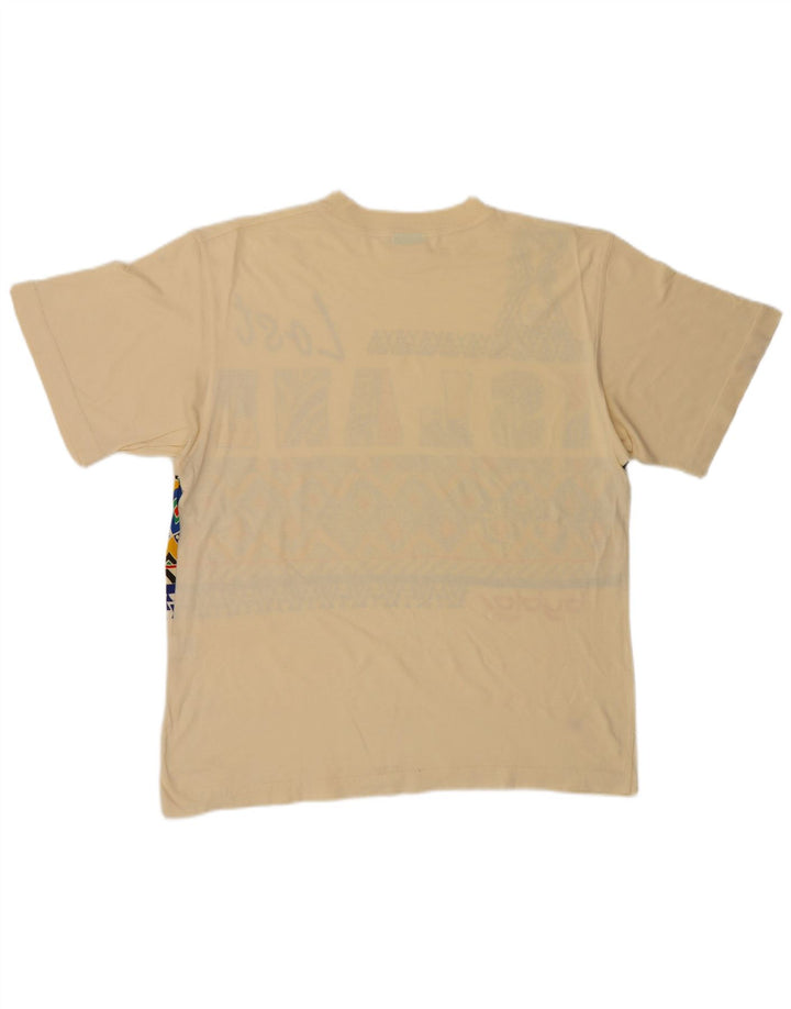 Byblos Herren-T-Shirt mit Grafik, Größe L, Beige, Baumwolle