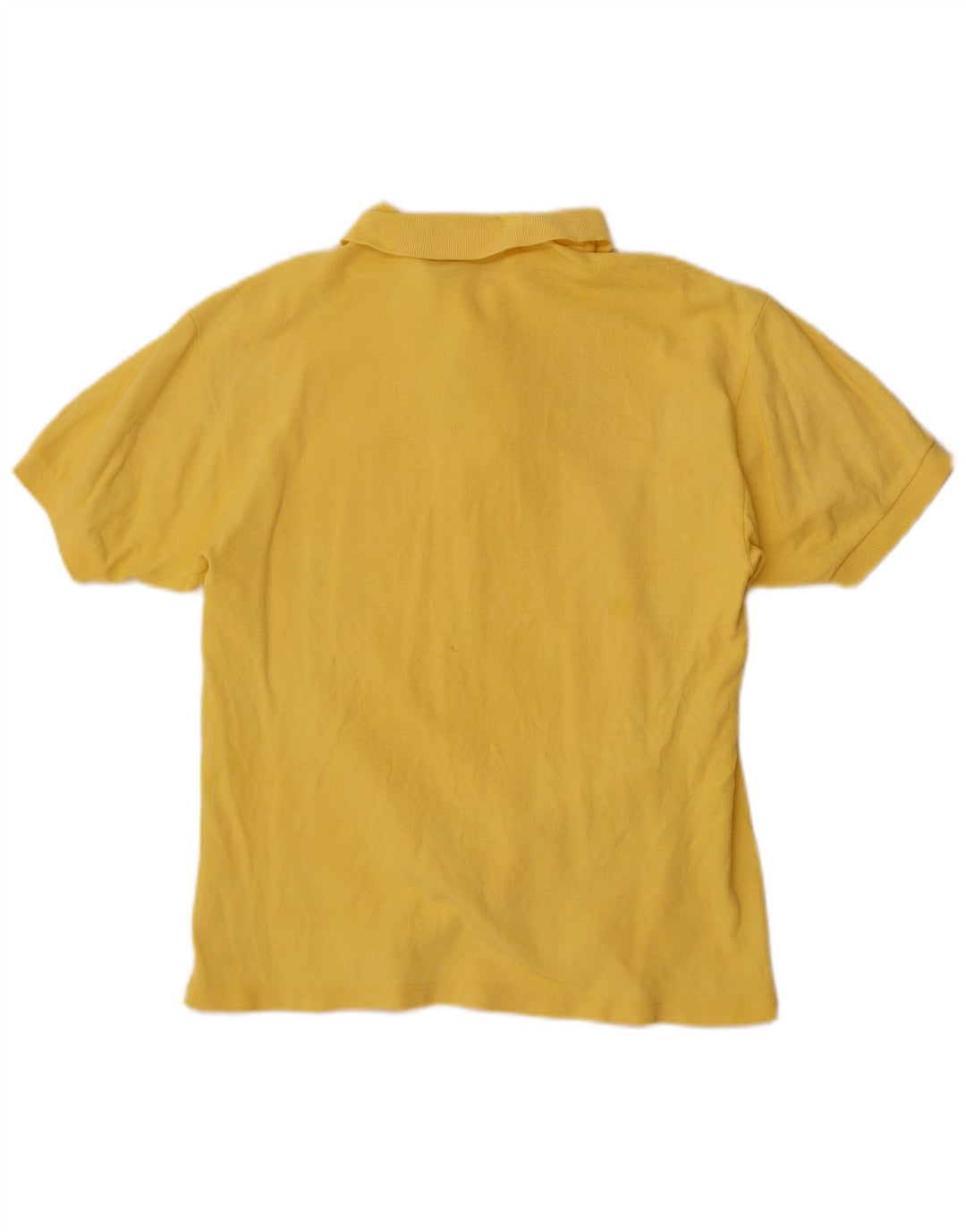 Champion Damen Poloshirt UK 12 Mittelgelbe Baumwolle
