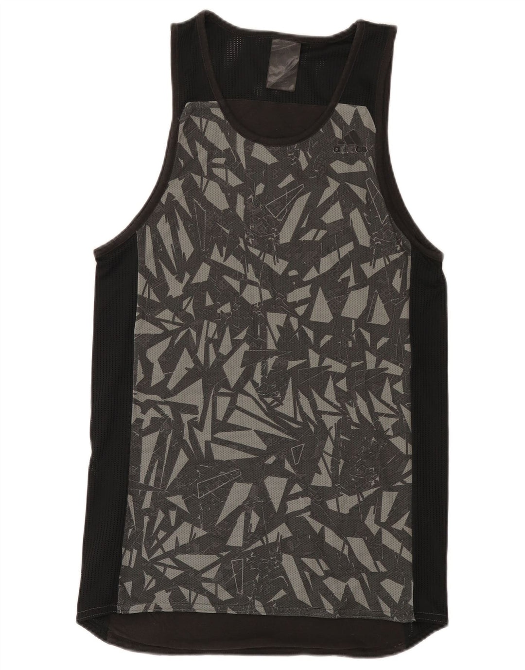 Adidas Herren Weste Top Small Schwarz Geometrisch Baumwolle