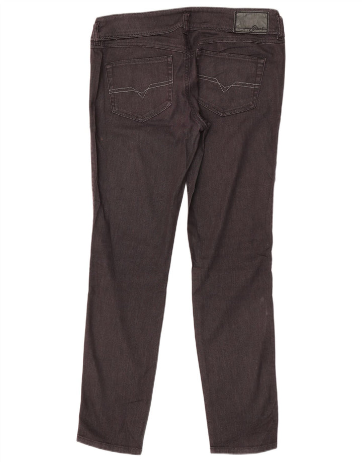 Diesel Damen Husky Slim Jeans W30 L30 Schwarze Baumwolle