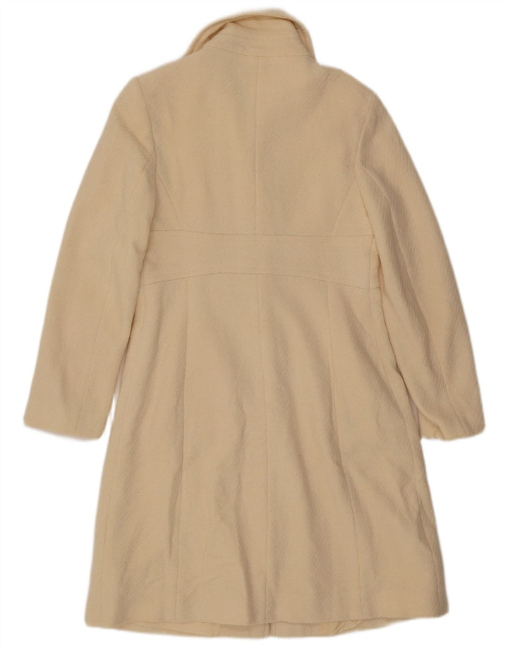 Oasis Damenmantel UK 10 Small Off White Wool