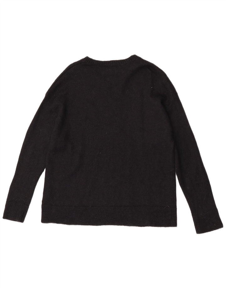 Calvin Klein Jeans Herren Pullover mit grafischem U-Boot-Ausschnitt, Mittelschwarz