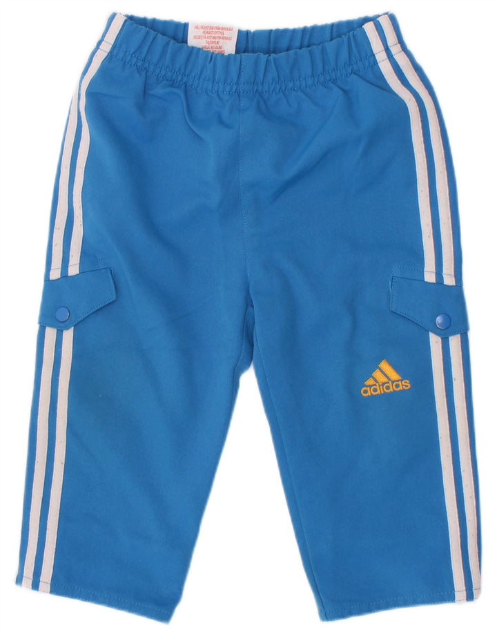 Adidas Baby-Jungen-Cargo-Trainingshose, 6–9 Monate, blaues Polyester