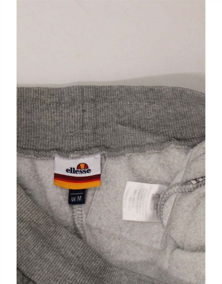 ELLESSE Womens Tracksuit Trousers Joggers UK 12 Medium Grey Cotton Vintage Ellesse and Second-Hand Ellesse from Messina Hembry 