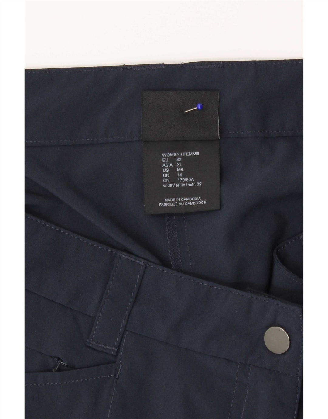 Jack Wolfskin Damen Skort UK 14 Medium Marineblau