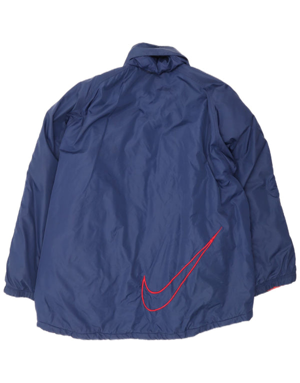 Nike Herren Windjacke UK 42 XL Marineblaues Nylon