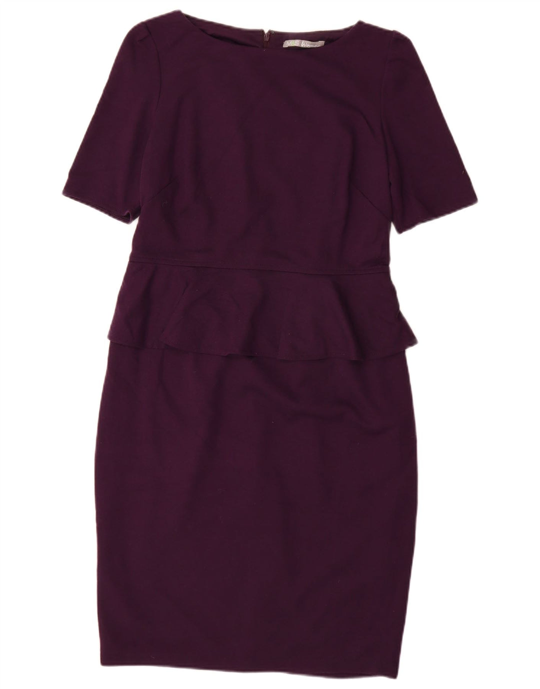 MARKS & SPENCER Damen Schößchenkleid UK 14 Mittellila Polyester