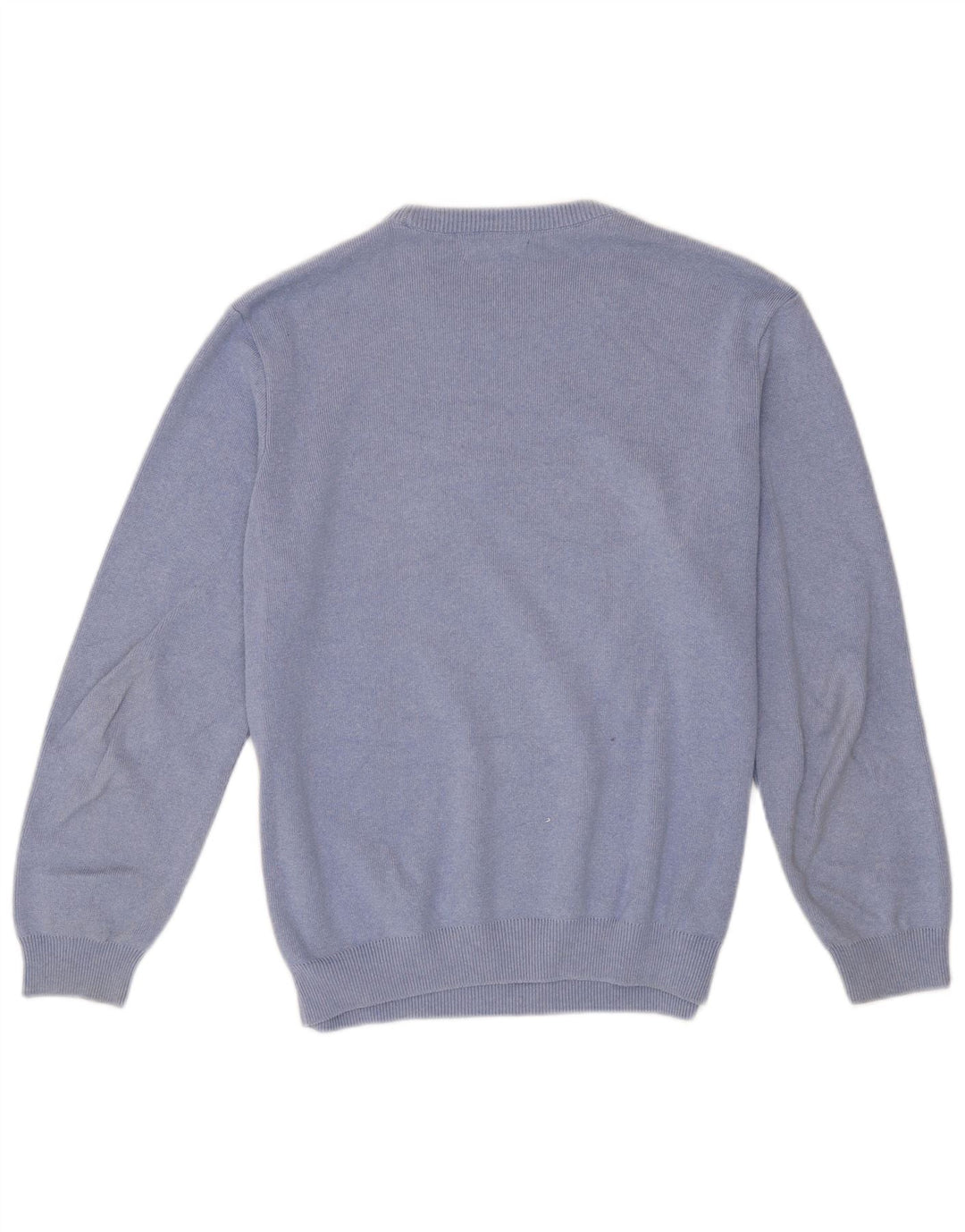 Zara Herren-Pullover mit Rundhalsausschnitt, Mittelblau