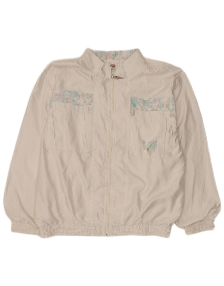 Ellesse Womens Full Trainingsanzug UK 18 XL weiß geblümt