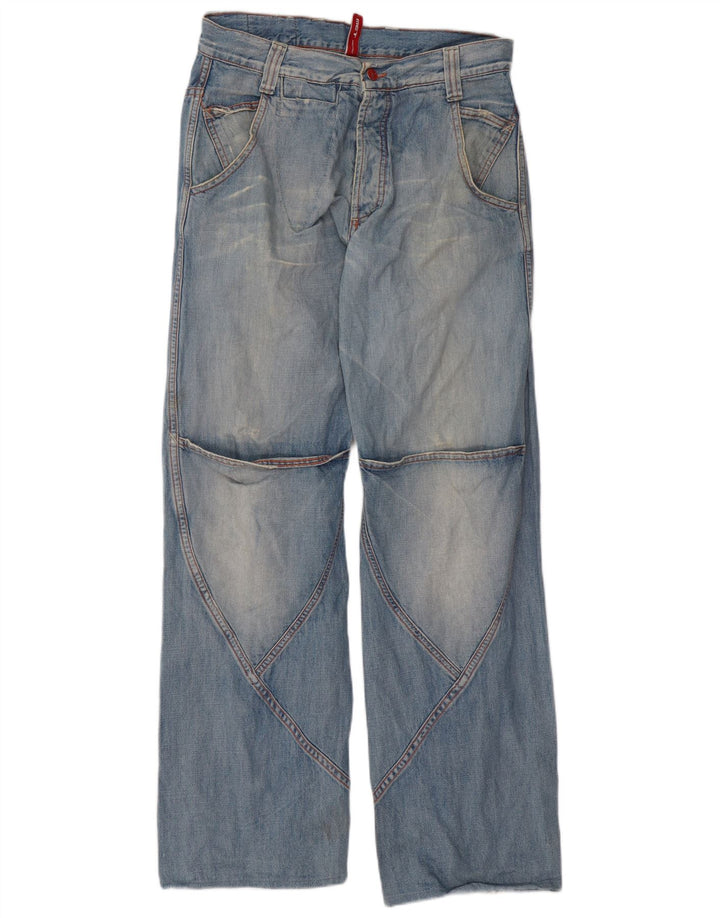 MET Herren Loose Jeans W32 L34 Blaue Baumwolle