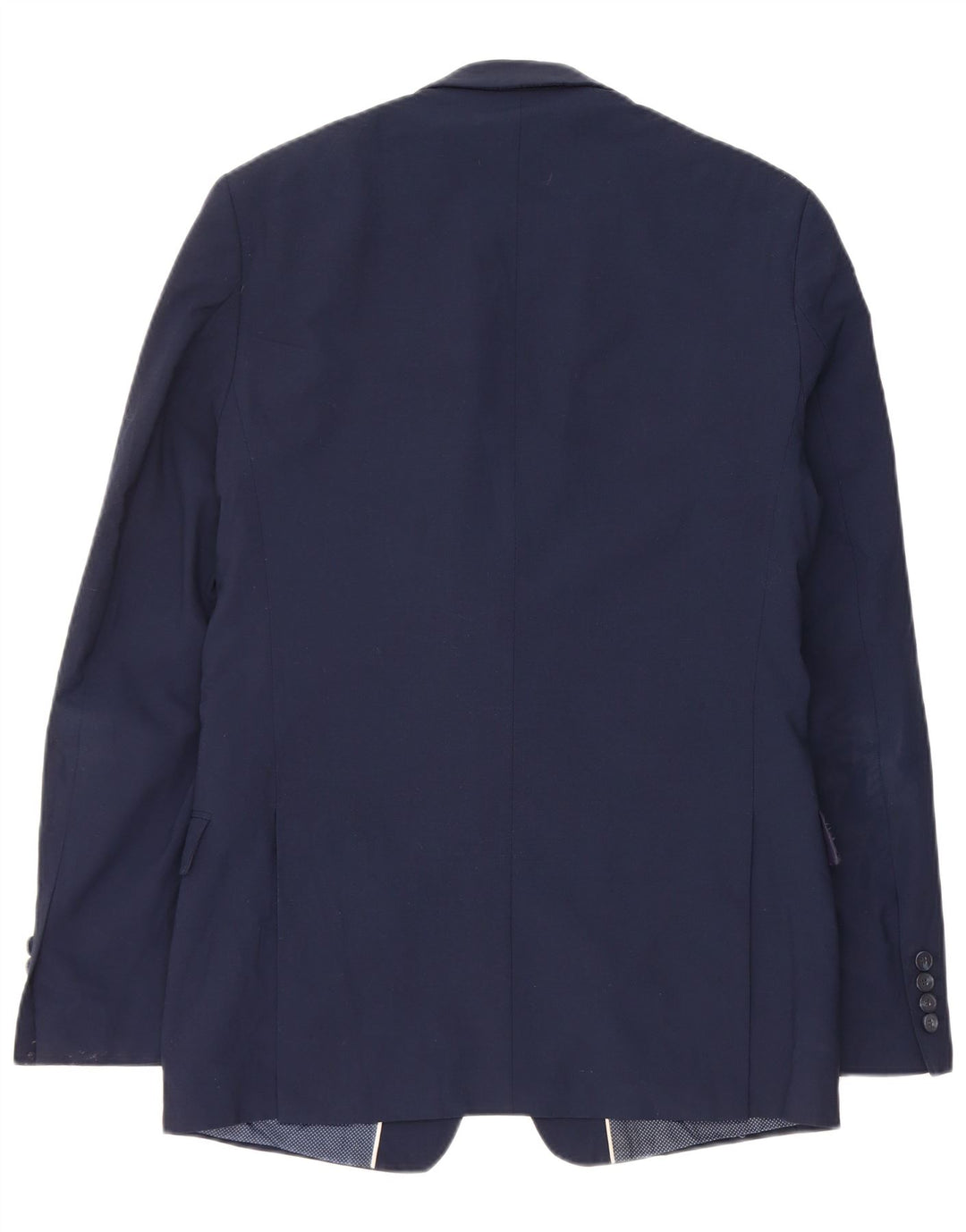 Marks & Spencer Herren-Blazer mit 2 Knöpfen, UK 38, mittelmarineblaue Wolle