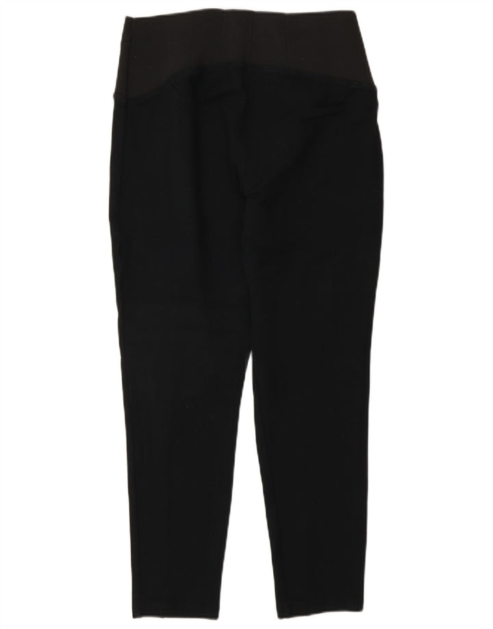 Marks & Spencer Damen Crop Leggings UK 12 Mittelschwarze Viskose