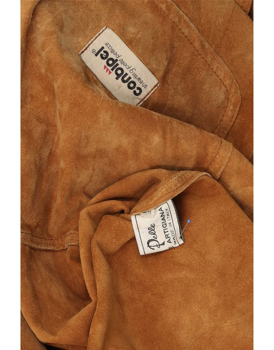 Conbipel Herren Wildlederjacke IT 52 Großes braunes Leder