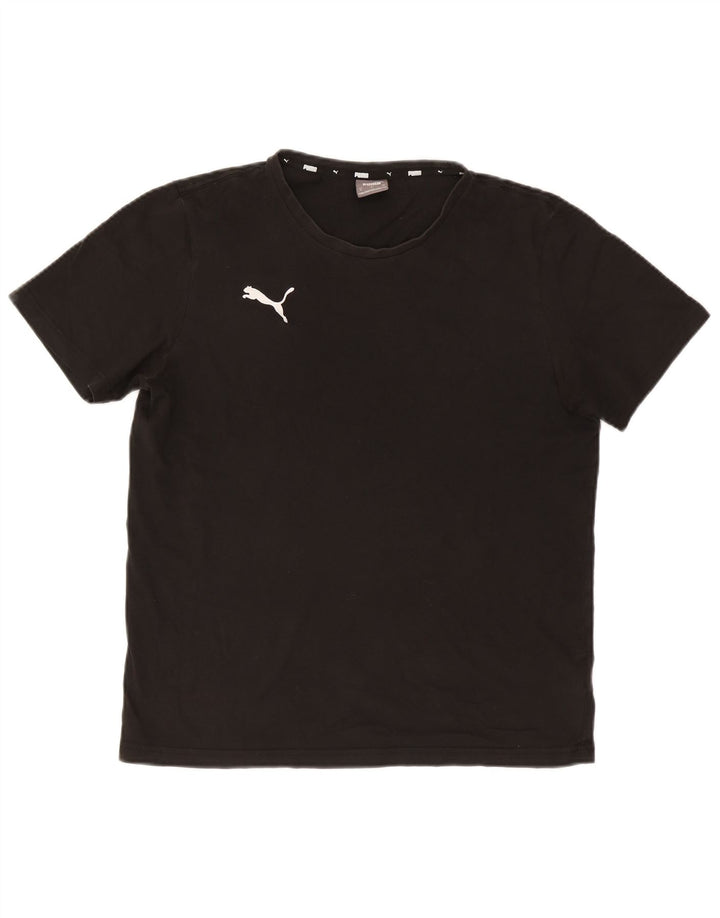 Puma Herren T-Shirt Top Medium Schwarz Baumwolle
