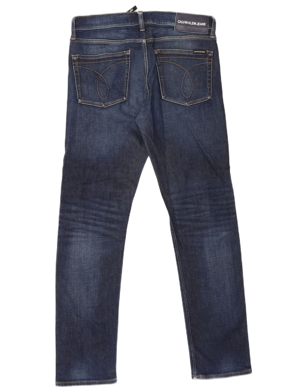 Calvin Klein Herren Slim Jeans W32 L32 Marineblau Baumwolle